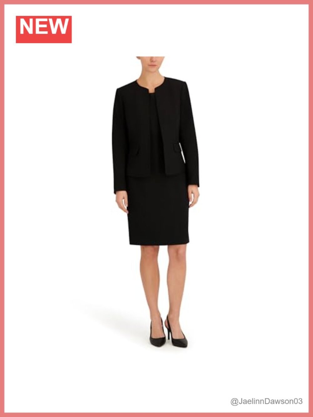 Le Suit Women's Long Sleeve Cardigan Blazer & Sheath Dress Suit Set